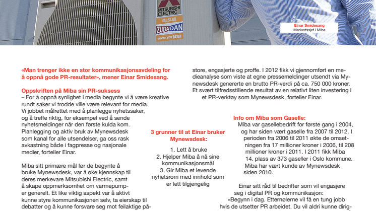 Kundecase med Miba