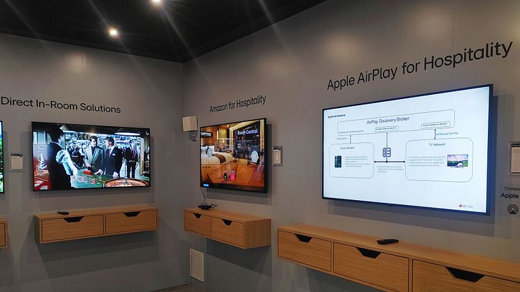 LG demonsterar marknadens första hotell-TV med Apple AirPlay