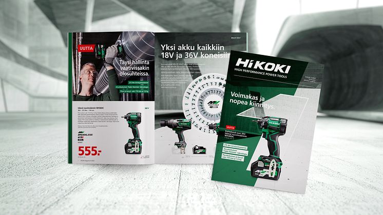HiKOKI lehti 1/2022 täynnä ammattikoneita 3 vuoden takuulla!