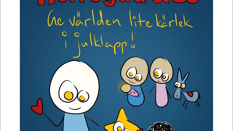 Omslagsbild: Herregud & Co som julkortsbok