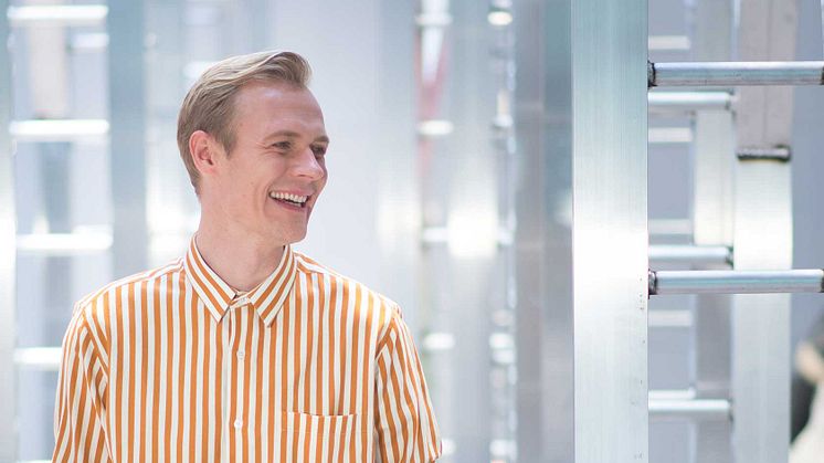 Preben Hodneland skal spele ein av rollene publikum som kjennar musikalen The Book of Mormon vil ha spesielt høge forventningar til, nemleg mormonarmisjonæren Eldste McKinley. Foto: Siren Høyland Sæter/ Det Norske Teatret.