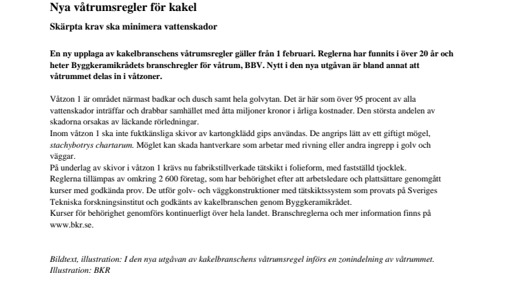 Nya våtrumsregler för kakel