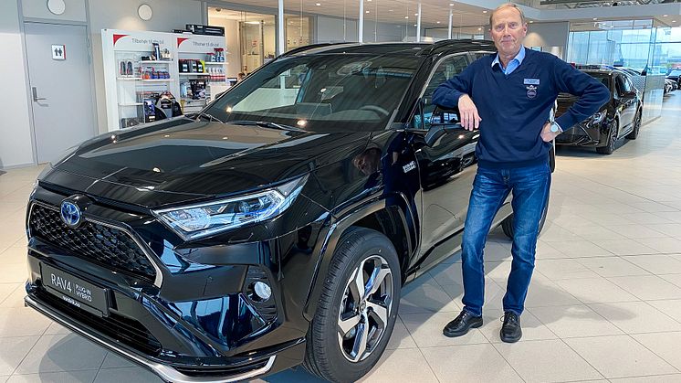 Toyota på topp: Salgssjef Tor Skagen fra Nordvik Sortland. Foto: Nordvik AS.
