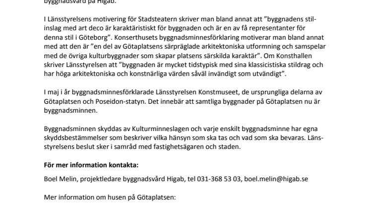 Nu är hela Götaplatsen byggnadsminnesförklarad
