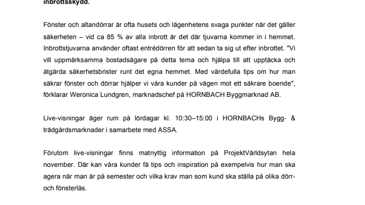 Gör inbrottstjuven frustrerad