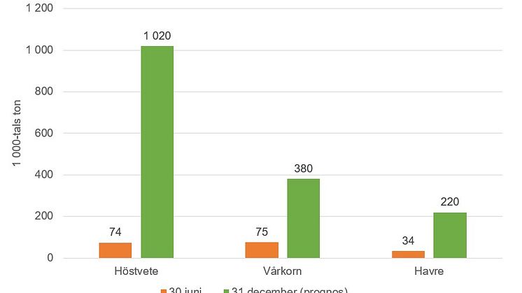 Statistik lager av spannmål 2021