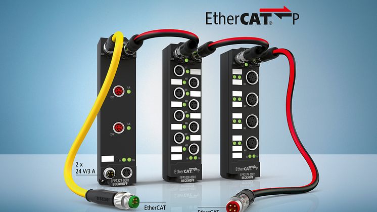 EtherCAT P, standard Ethernet kabel med 4 ledare