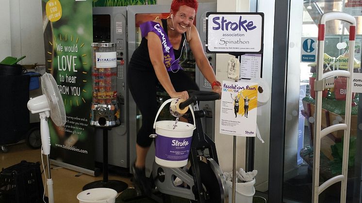 ​Dobbies clocks up the miles for the Stroke Association