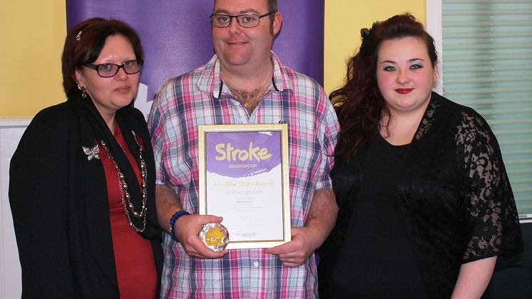 ​Young stroke survivor receives regional recognition