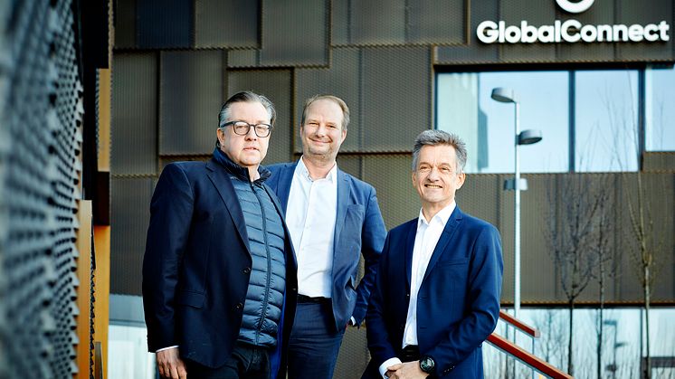 Adm. direktør i Telenor Lars Thomsen, direktør i OpenNet Henrik Møller Nielsen og head of B2C i GlobalConnect Peter Bredgaard