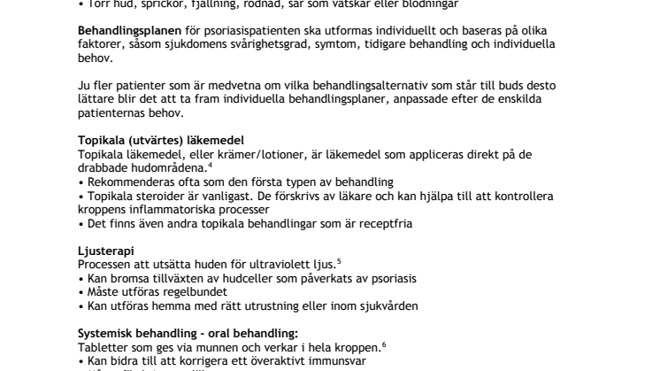 Fakta om psoriasisbehandling 