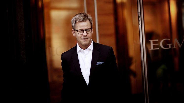 Bild: Egmonts koncernchef Steffen Kragh. Fotograf: Nicolai Lorenzen