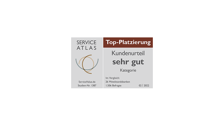 Kundenorientierte Mittelstandsbanken ausgezeichnet