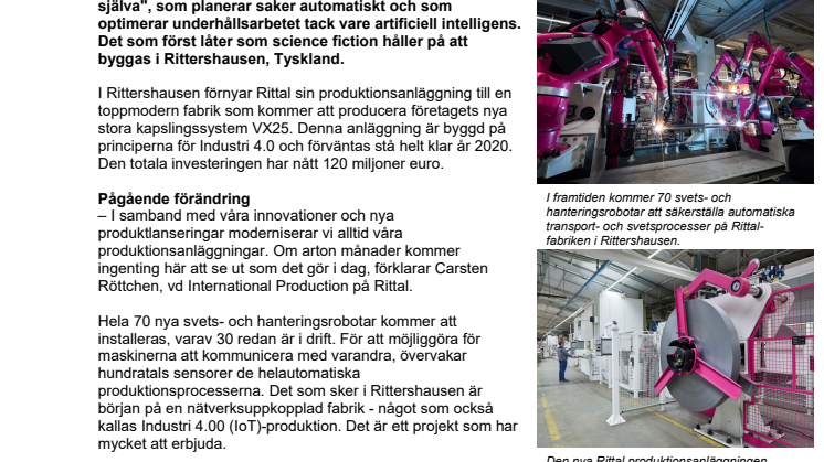 Rittal bygger morgondagens fabrik 