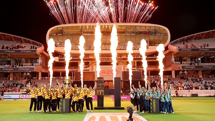 Trent Rockets men and Oval Invincibles women lift The Hundred 2022 trophies