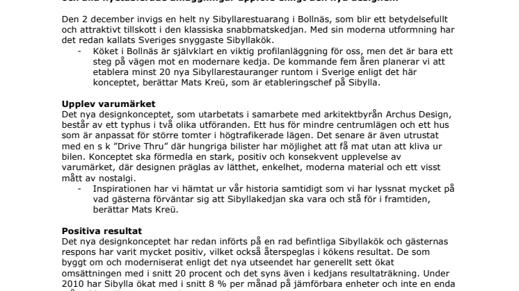Nytt designkoncept tar Sibyllarestaurangerna till helt ny nivå