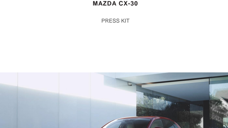Pressekit Mazda CX-30