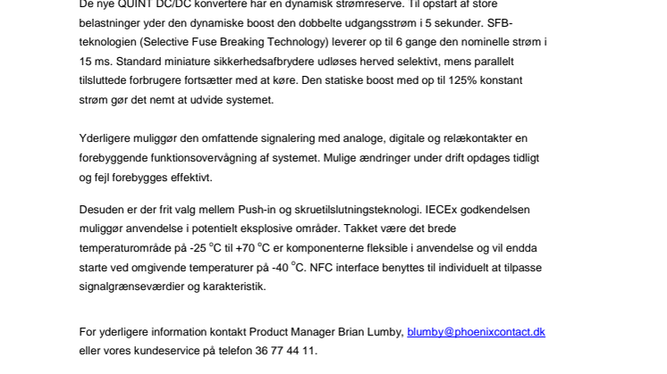 Kraftige DC/DC konvertere