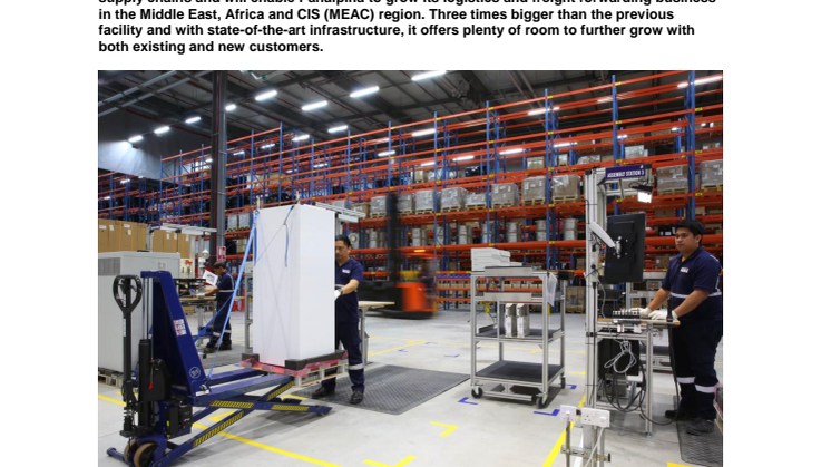  Panalpina opens new logistics manufacturing hub in Dubai South