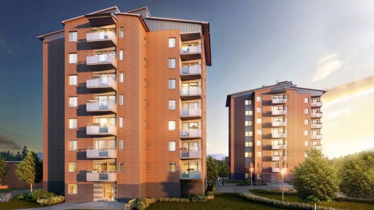 Brf Övre Lövet - 66 nya bostadsrättslägenheter i Övre Lövgärdet