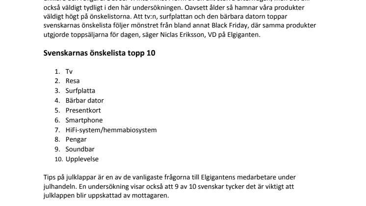 14 000 har talat – det här önskar vi oss till jul