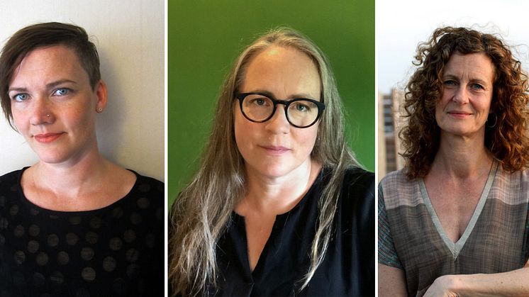 Elisabet Jagell, Annika Sandahl och Sophia Desport – nya doktorander på FoBoS.
