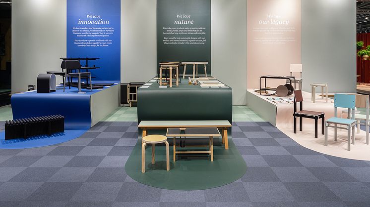 Forbos monter på Stockholm Furniture Fair 2020