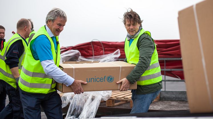 UNICEF flight to Jordan