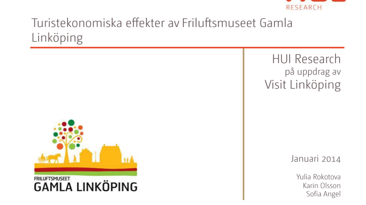 Friluftsmuseet Gamla Linköping ger stora intäkter till Linköpings besöksnäring