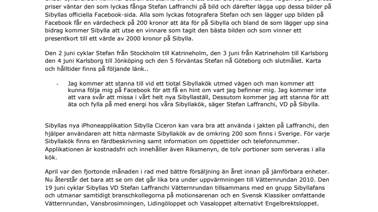 Fånga Sibyllas VD på bild och vinn mat för tusentals kronor!