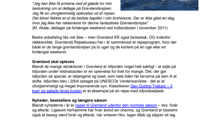 Grønlandsrejse for kun 5.495 kr.