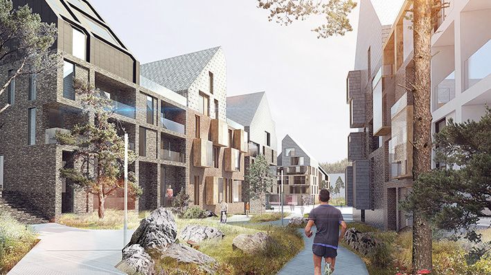 Projekt Nya Hovås HSB, skanska, Veidekke och Next step group.