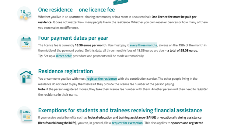 Interesting facts about the broadcasting fee for students and trainees