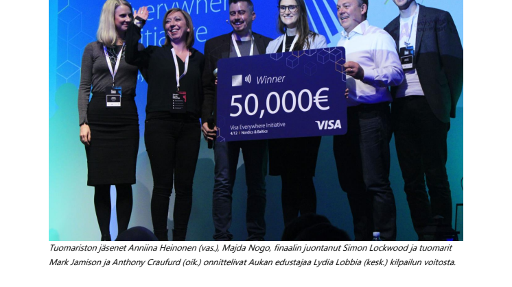 Auka vei pääpotin Visa Everywhere Initiative -kilpailussa