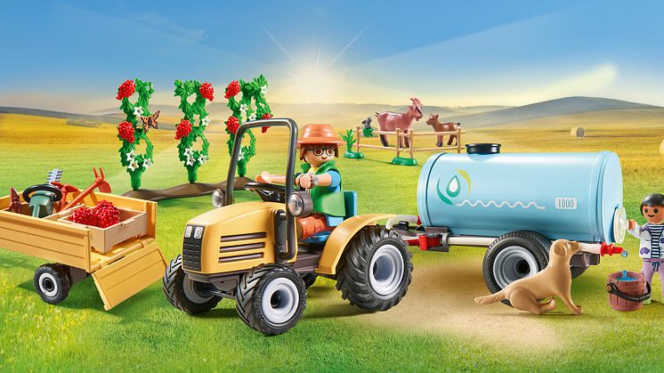 Traktor mit Anhänger und Wassertank (71442) von PLAYMOBIL