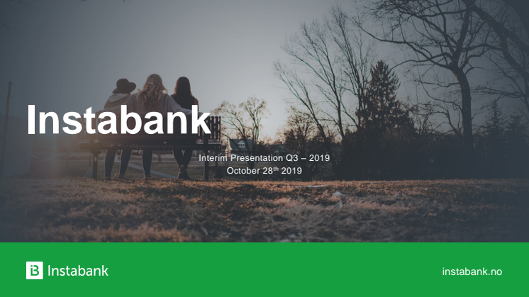 Instabank Presentasjon Q3 2019