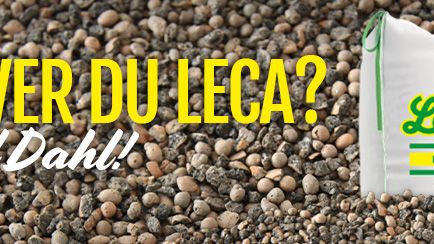 Leca® Lättklinker finns nu smart förpackat i storsäck hos Dahl.