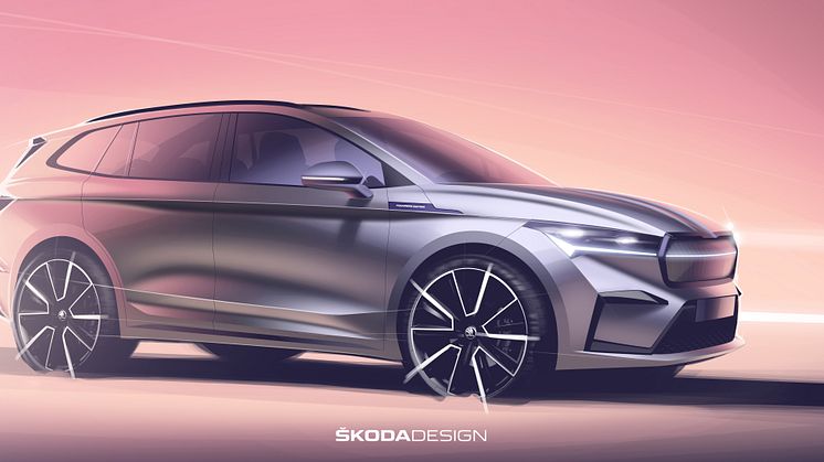 ŠKODA afslører designtegninger af ENYAQ iV