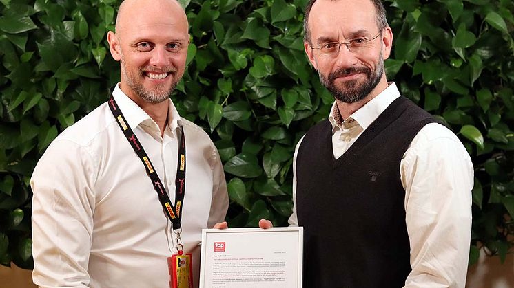 Tom Gibel, HR-direktör och Robert Zander, VD DHL Freight Sverige