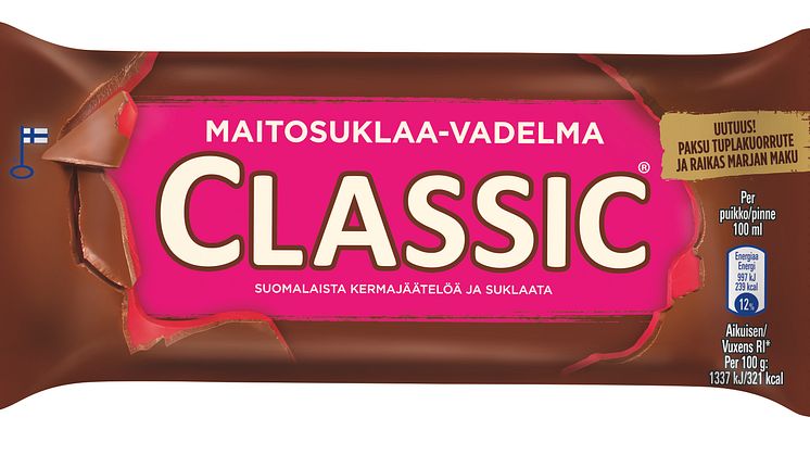 Classic Maitosuklaa-Vadelma