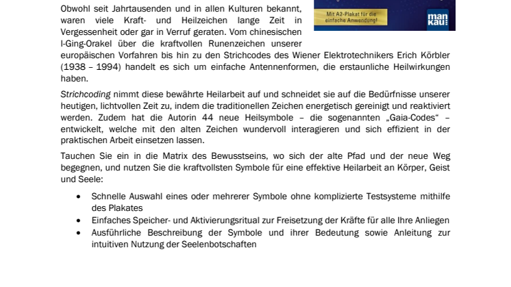 Wachszettel Strichcoding