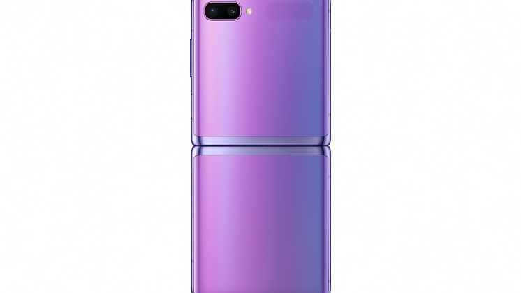 Samsung Galaxy Z Flip_open back_purple mirror
