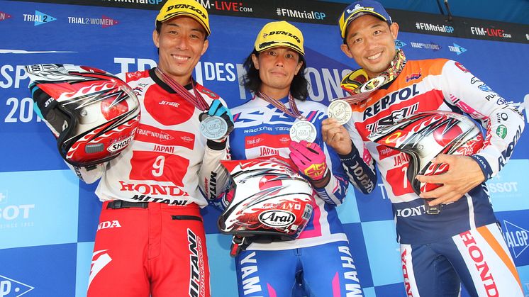 黒山健一選手が参加する日本チームがトライアル・デ・ナシオンで2位表彰台獲得！