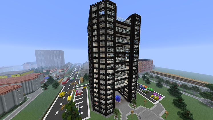 Jacob Sörmes vinnande bidrag i "Mina Kvarters pris för bästa Minecraft-modell"