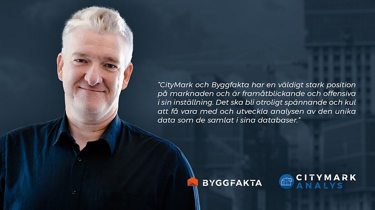 Byggfaktas och CityMark Analys nye analyschef, Tor Borg.