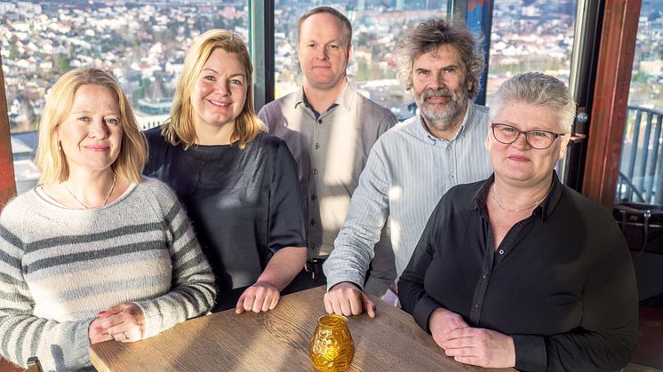 Kiwas revisjonsteam innen mattrygghet: (f.v.) Line Thorsdalen, Torill Strand, Are Lind, Morten Berntsen og Ane Grete Larsen.