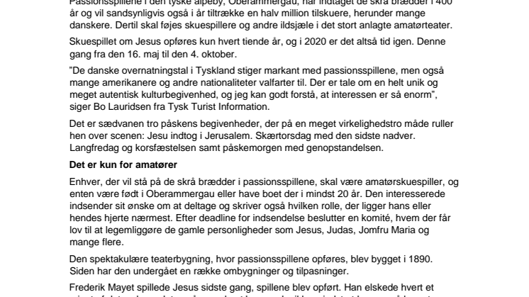 Passionsspillene lever endnu: Jesus genopstår i Bayern