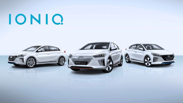 Hyundai presenterar tre elektriska drivlinor i Genève med Hyundai IONIQ