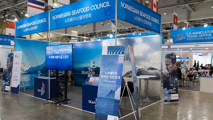 Seafood from Norway på sjømatmessen i Busan, Sør-Korea