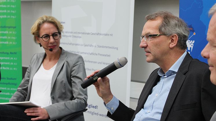 Podiumsdiskussion „Zukunftsbranche Luftverkehr am Standort Berlin Brandenburg“ am 15. Oktober 2016 an der Technischen Hochschule Wildau